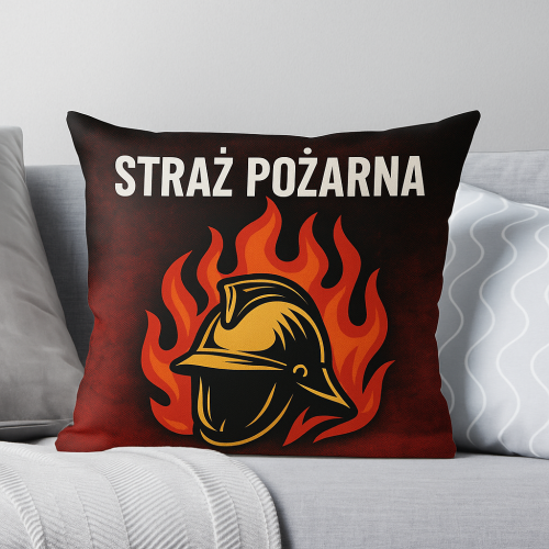 Poszewka Poduszka Straż Pożarna KaskOgień (id: 99)