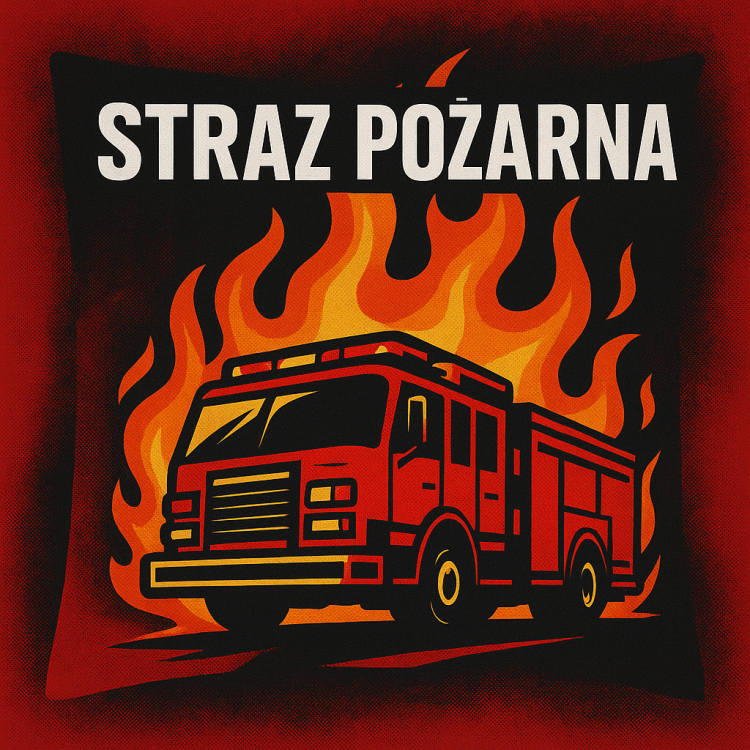 Poszewka Poduszka Straż Pożarna Wóz Strażacki