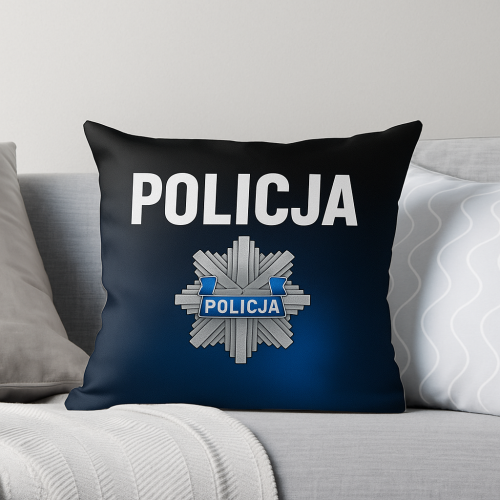 Poszewka Poduszka Policja Odznaka