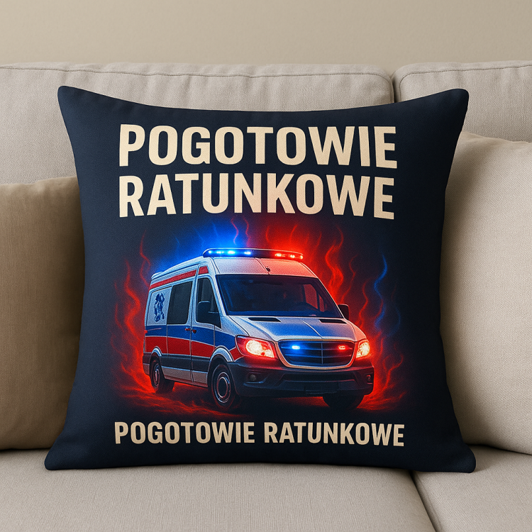 Poszewka Poduszka Pogotowie Ratunkowe karetka