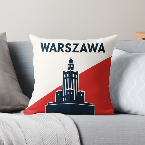 Poszewka Poduszka Miasto Warszawa