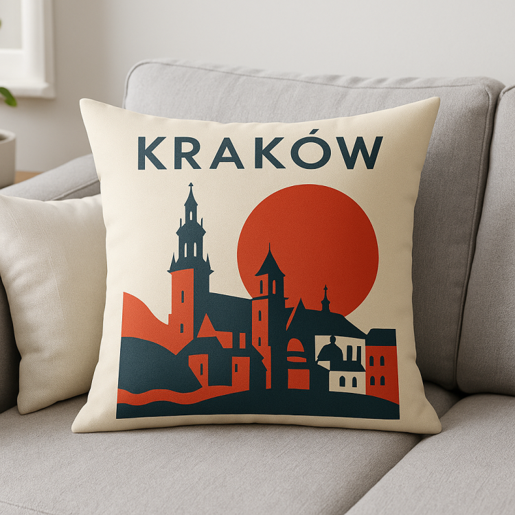 Poszewka Poduszka Miasto Kraków