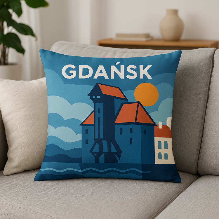 Poszewka Poduszka Miasto Gdańsk