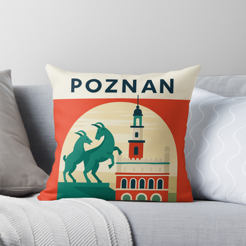 Poszewka Poduszka Miasto Poznań