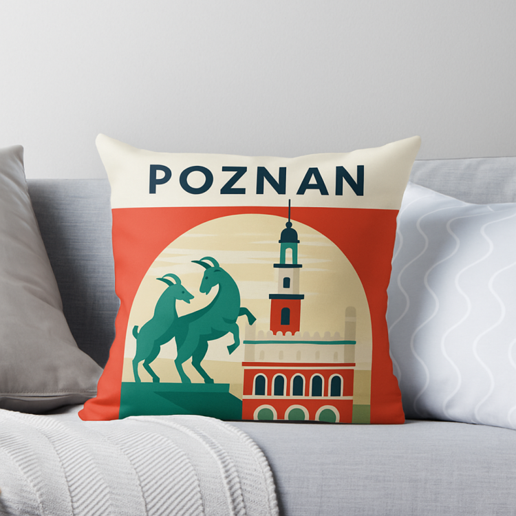 Poszewka Poduszka Miasto Poznań