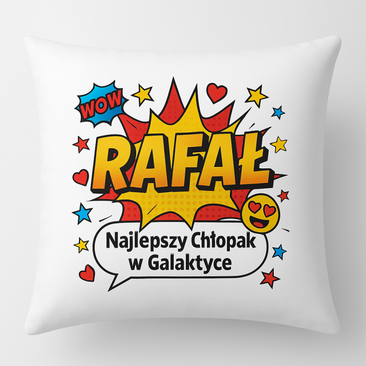 Poszewka Poduszka Dzień Chłopaka z Twoim Imieniem