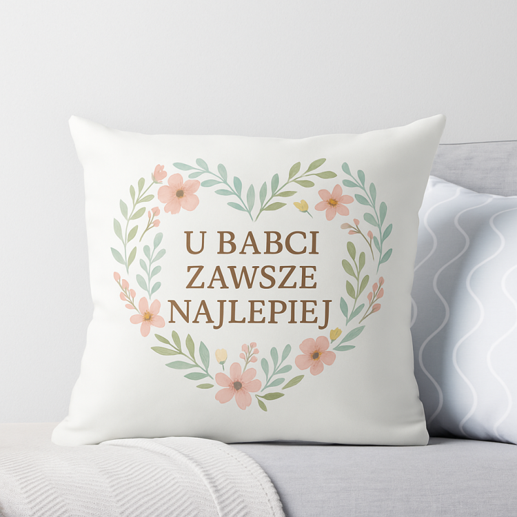 Poszewka Poduszka u Babci zawsze najlepiej