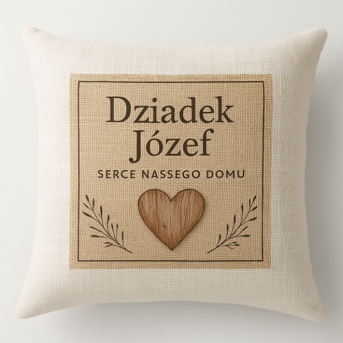 Personalizowana Dziadek (Imię) serce naszego domu.png
