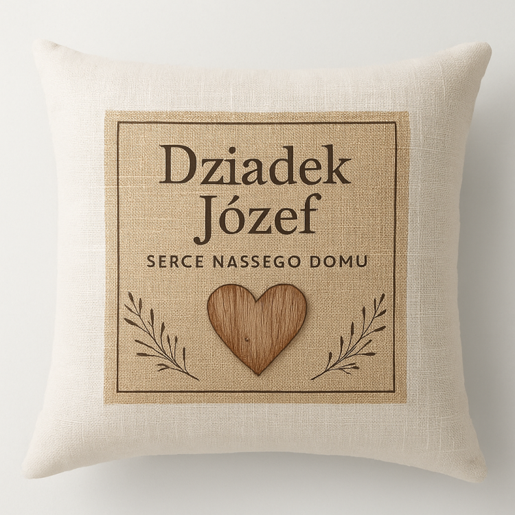 Personalizowana Dziadek (Imię) serce naszego domu.png