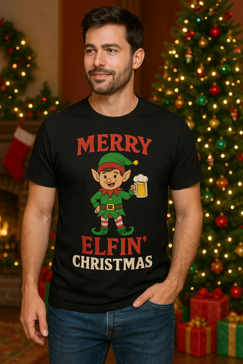T-shirt Merry Elfin Christmas.png