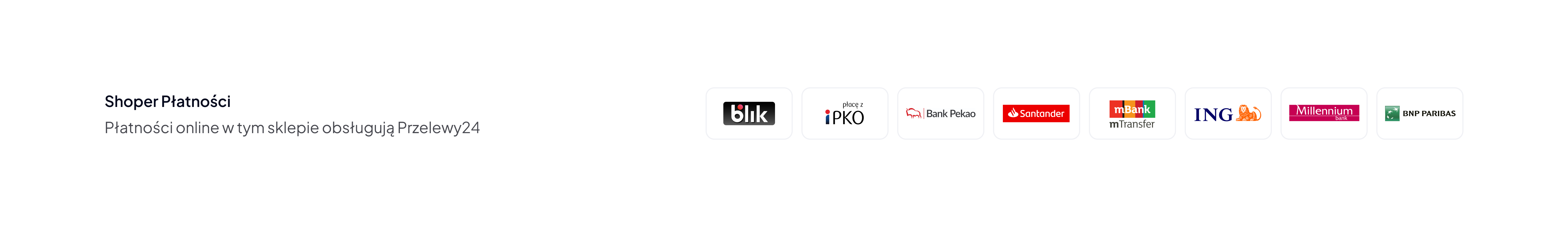 Metody płatności w sklepie – otwiera się w nowej karcie